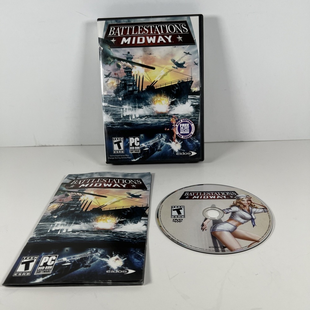 Battlestations: Midway (PC Game DVD-ROM, 2006) With Manual PreOwned